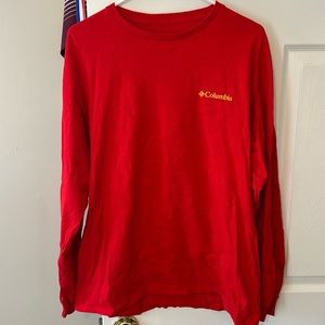 Large Red Columbia Long Sleeve